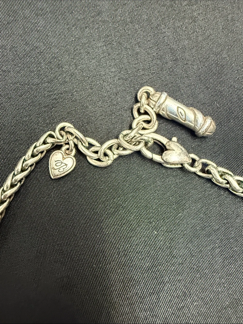 Brighton Decorative Antique Silver-Tone Beaded Necklace